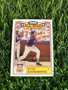 1987 Topps RYNE SANDBERG Glossy All-Star Insert Card #3 Chicago Cubs A81 - Picture 1 of 2