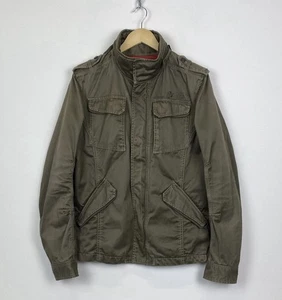Diesel Multitasche M65 Giacca Uomo Taglia M Avant Garde Y2K Top Verde Oliva Zip - Foto 1 di 13