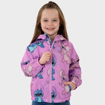 Lilo & Stitch Girls Raincoat | Stitch And Angel Coat | Girls  Raincoat - Image 1 of 4