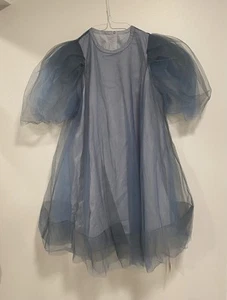 JNBY Girls Blue Tulle Flair Dress Size 6-8 NWT FREE SHIPPING!! Retails for $104 - Picture 1 of 2