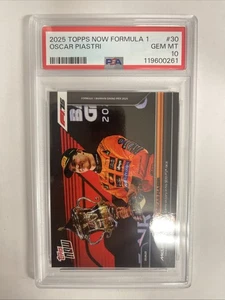 2025 Topps Now Formula 1 Oscar Piastri #30 Victory In His 50th PR /2733 PSA 10 - Picture 1 of 4