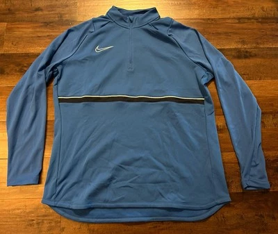 Nike Women's Dri-FIT Academy Drill Pullover 1/4 Zip CV2653 Royal Blue Large L - Image 1 of 4