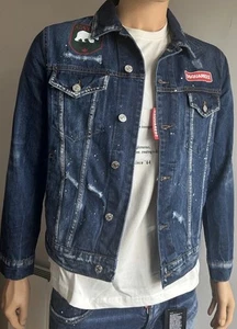 DSQUARED2 JEAN DENIM DAN JACKET SIZE XXL (2XL) - Picture 1 of 22