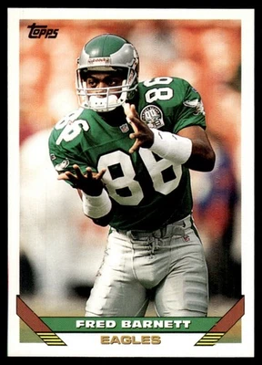 1993 Topps Fred Barnett Philadelphia Eagles #76 - Image 1 of 2