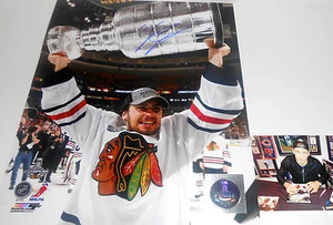 Marcus Kruger Chicago Blackhawks handsigniert signed Stanley Cup 8x10 Champs A - Bild 1 von 1