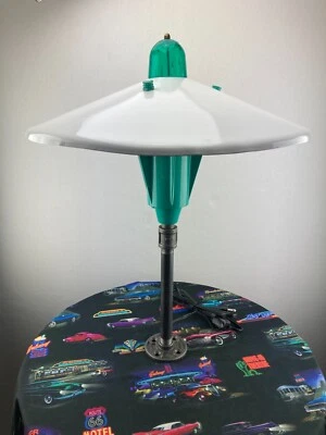 Vintage 1950s-1970s Mushroom LED Bluetooth Pathway Light with Beacon Green Lens - Image 1 of 4
