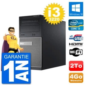 PC Dell 3010 MT i3-3220 RAM 4Go Disque Dur 2To HDMI Windows 10 Wifi - Photo 1/3