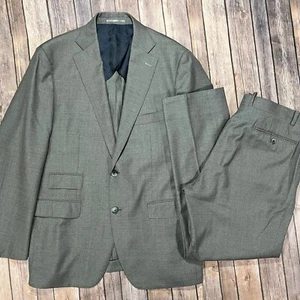 SuitSupply Lazio Wełniany garnitur Zestaw Płaszcz Marynarka Spodnie 44R Męskie 36x30 Szare CZYTAJ - Zdjęcie 1 z 20