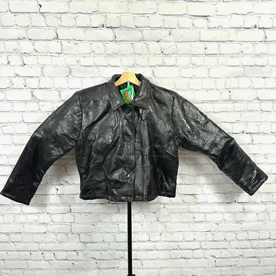 Chaqueta De Colección Giovanne Navarre Leather Co. Diseño Italiano Piedra Para Mujer Talla XL Foto 1 de 4