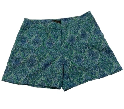 Pantalones Cortos Chinos Talbots W's Talla 6 Estampado Geométrico Azul Verde Informales Verano Costero  Foto 1 de 4