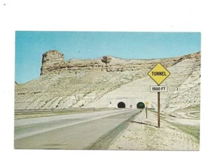 RPPC Wyoming, Castle Rock over twin tunnels - Bild 1 von 2