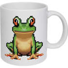11oz (320ml) 'Pixel Art Frog' Ceramic Mug / Cup (MG00070356)