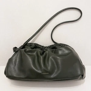 MANSUR GAVRIEL Oversized Cloud Clutch Schultertasche Moosgrün Saffiano Leder - Bild 1 von 5
