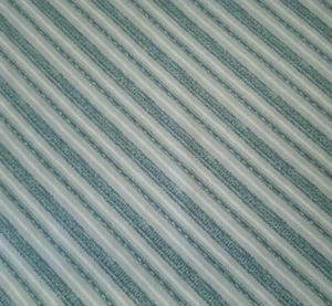 Friendly Gathering BTY Michael Davis Wilmington Diagonal Stripe Teal Gray White - Picture 1 of 3