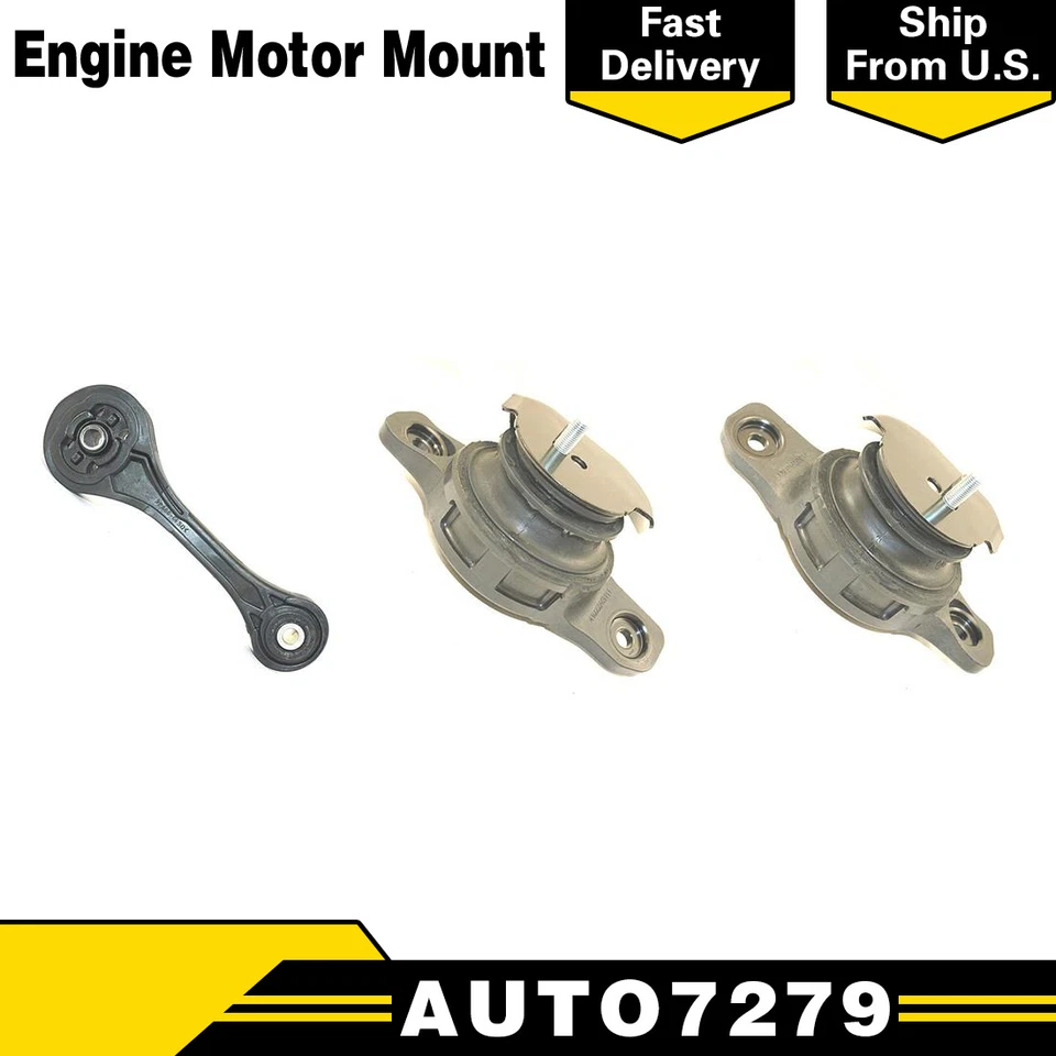 Juego de 3 montaje de motor DEA para SUBARU LEGACY H4 2005-2009 2,5 L NA Turbo Foto 1 de 4