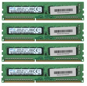 Samsung 32GB (4x8GB) PC3-12800 DDR3-1600 ECC RAM Unbuffered CL11 (inkl.MwSt/VAT) - Bild 1 von 1