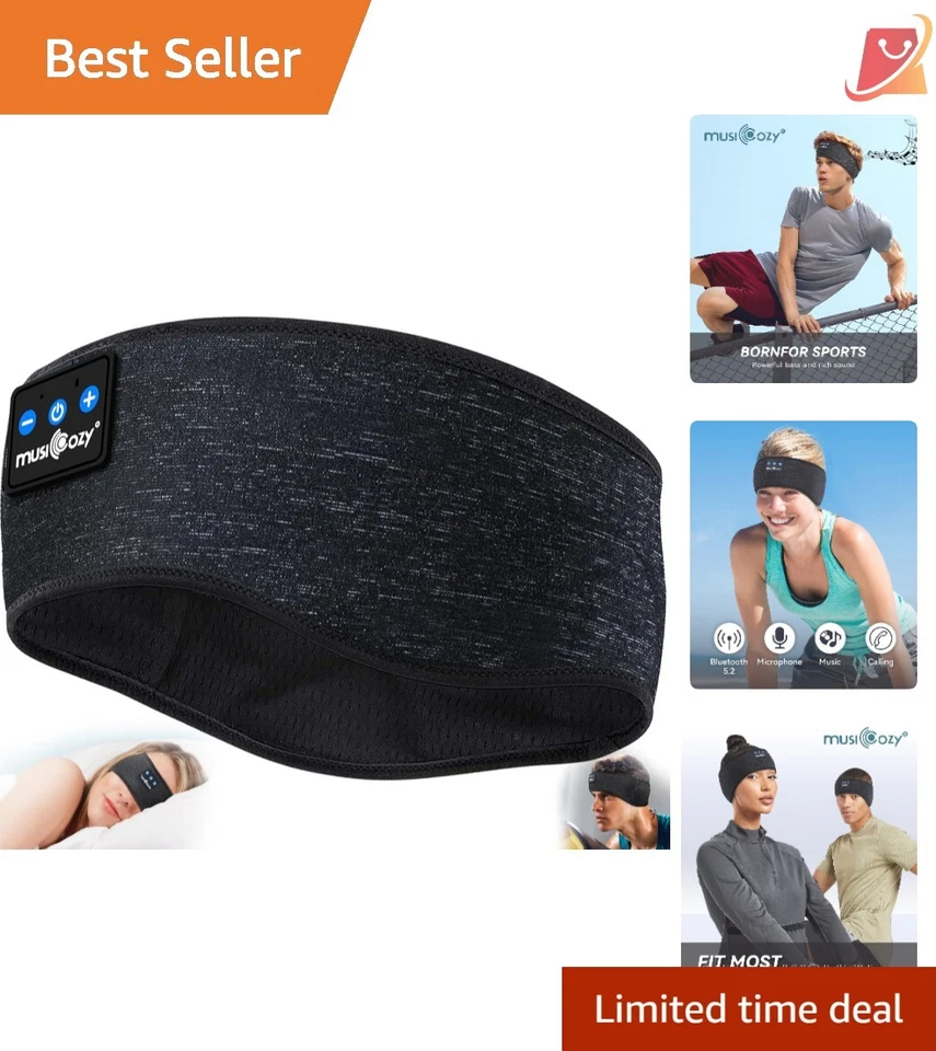 Musicozy Sleep Headphones Bluetooth Sports Headband Wireless Music Sleeping H...