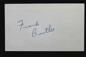 Frank Butler (d.1979) Notre Dame Packers Signed Autographed 3x5 Index Card JSA - Picture 1 of 3