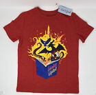 Boys Cat & Jack Short Sleeve T Shirt Red Let The Adventure Begin Book Club S 6/7
