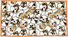 Long Blanket Disney Chip & Dale Full Face H80 x W150cm Cute Fluffy 224502...