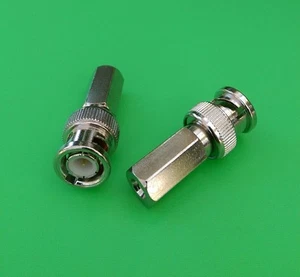(1 Stück) BNC Stecker Twist-On Stecker für RG58 - USA Verkäufer - Bild 1 von 3