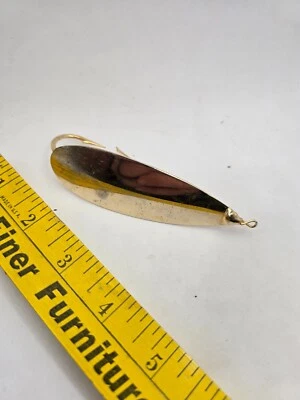 Johnson’s Silver Minnow 4 pulgadas cuchara dorada Foto 1 de 4