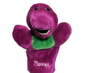 Vintage 1992 9" Barney Hand Puppet Stuffed Plush Toy Lyons Group - Picture 1 of 8