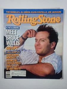 Meet Bruce Willis Bad Cops Bangles Vintage Rolling Stone Magazine March 27 1986 - Picture 1 of 1