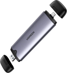 UGREEN 2 in 1 M.2 NVME SSD Enclosure USB-C & USB-A USB 3.1 Gen2 M-Key & M+B Key - Picture 1 of 5