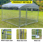 Large Dog Kennel Pet Dog Run House Outdoor Poultry Cage with Door & proof Cover