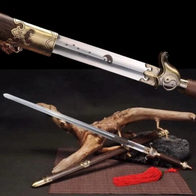 Traditional Chinese Kungfu Sword Tai Chi Top Toughness Stainless Steel Han Jian - Image 1 of 4