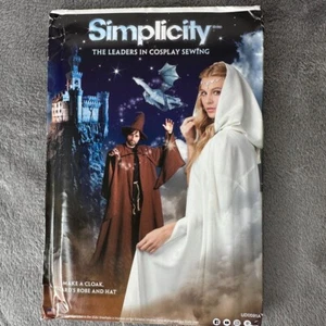 Simplicity Pattern 0591 Sz XS-XL Unisex Ren Faire Cloak Wizard Costume Cosplay - Picture 1 of 5