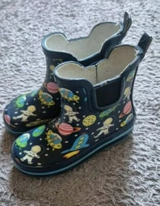 Beck Schuhe Gummistiefel Astronauten Planeten Motiv Gr.23 - Bild 1 von 4