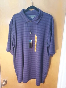  New NWT Purple Short Sleeve Pebble Beach Athletic Top Shirt Size 2XL - Picture 1 of 4