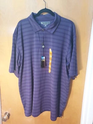  New NWT Purple Short Sleeve Pebble Beach Athletic Top Shirt Size 2XL - Image 1 of 4