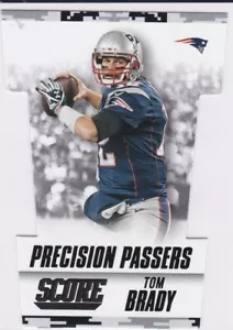 TOM BRADY Die-Cut PRECISION PASSERS INSERT Football Card 2015 Score PATS BUCS! - Picture 1 of 2