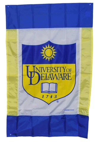 Delaware Fightin' Blue Hens Blue Outdoor Indoor Vertical Flag Banner 27" x42" Cover