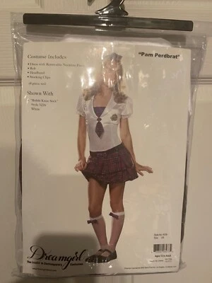 NWOT Dreamgirl Pam Perdbrat Schoolgirl Costume Adult Junior Size 3/5 - Image 1 of 4