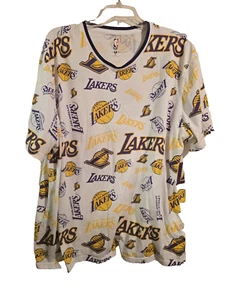 NWT Official NBA Mens Los Angeles Lakers 3X L All Over Print T Shirt (E5) - Picture 1 of 10