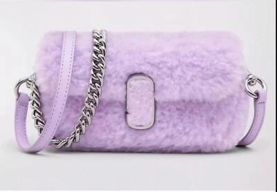 Mini Bolso Bandolera Marc Jacobs Teddy Fur The Snapshot ~NUEVO CON ETIQUETAS~ Lila Foto 1 de 4