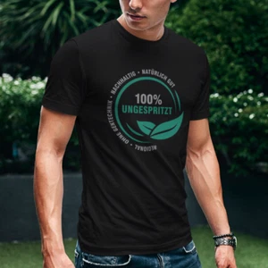 100% UNGESPRITZT Ungeimpft Corona Politik Demo Comedy Sprüche Spaß Fun T-Shirt - Bild 1 von 7