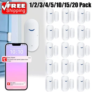 LOT WiFi Smart Window Door Sensor Detector Home Burglar Alarm Fit For Tuya APP - Picture 1 of 12