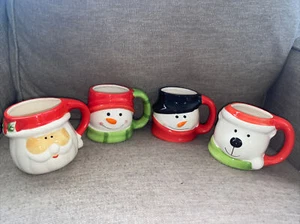 Royal Norfolk Weihnachten Becher Set Santa Schneemänner und Eisbär - Bild 1 von 4