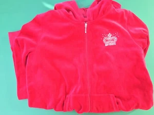 Giacca donna in velluto impreziosito rossetto rosso zip davanti con cappuccio - XLarge - Nuova - Foto 1 di 1
