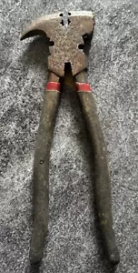 Fence Barb Wire PLIERS Tool Hammer Wire Cutter Staple Puller Crimper - Picture 1 of 4