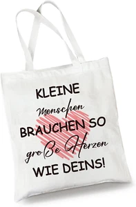 Geschenk Lehrer, Stofftasch Lehrer Geschenk, Erzieherin Geschenk Baumwollbeutel, - Bild 1 von 7