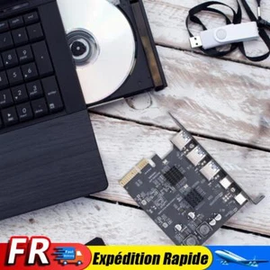 Carte d\'extension adaptateur PCI Express X4 vers USB C + USB3.2 Gen2 10 Gbit/s - Photo 1/11