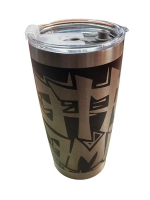 Vaso de viaje COFFE TIME de acero inoxidable de 20 oz, aislamiento al vacío de doble pared, 8. Foto 1 de 4