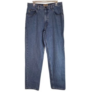 L.L.Bean Relaxed Fit Jeans Cotton Denim Blue Casual Pants Mens 34x34 - Picture 1 of 7
