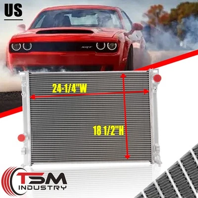 Upgrade 4 Rows Radiator For 2009-2018 Dodge Challenger Chrysler 300 3.6L/5.7L V8 Foto 1 de 4